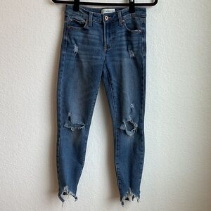 RE GENERATION Distressed Meadow Skinny Ankle Length Blue Jeans * 3/26